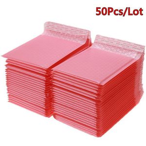 50 Stks/partij Roze Schuim Bubble Mailers Tassen Zelf Seal Mailers Gevoerde Enveloppen Tassen Verpakking Envelop Tassen Met Bubble