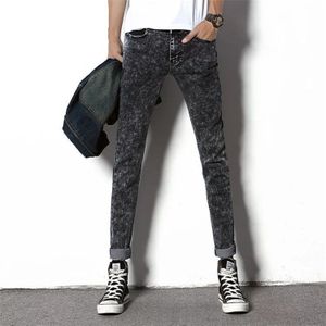 Mannen Sneeuw Jeans Trend Direct Bus Jeugd Leisure Gebonden Voeten Broek Mannelijke Slim Fit Denim Broek