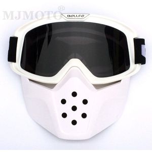 Mannen Vrouwen Vintage Motorfiets Masker Goggles Motorbike Shark Helm Bril Winddicht Motorcross Helm Bril Skibril
