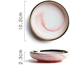 Marbled Ceramic Sauce Dish Small Jewelry Storage Trays for Earrings Necklace Ring Dinner Table Seasoning Dessert Plates