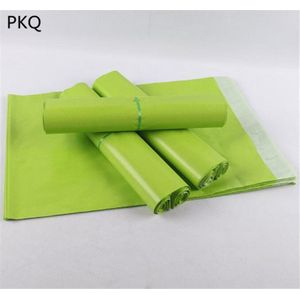 100 Stks/partij Koerier Tassen Green Self-Seal Lijm Opbergtas Plastic Poly Envelop Mailer Post Mailing Tassen