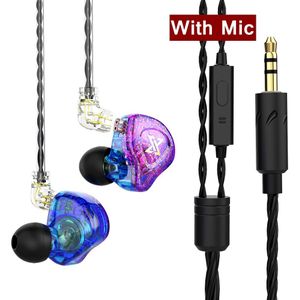 AK6 Max 3.5Mm In-Ear Bedrade Koptelefoon Oordopjes Hoortoestellen Hifi Hoofdtelefoon Mic Muziek Sport Hoofdtelefoon Voor samsung Xiaomi Huawei