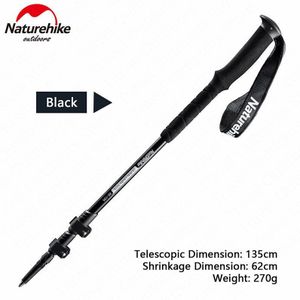 Naturehike Outdoor Telescopische Wandelstok Ultralight 7075 Aluminium Externe Slot Wandelen Stok Skiën Wandelen Trekking Poles