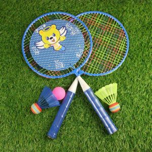 1 Paar Kinderen Badminton Racket Praktische Cartoon Sport Outdoor Entertainment Ouderschap Kinderen Badminton Racket