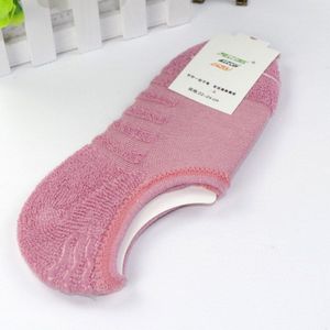 Lente &amp; Herfst Vrouwen Katoenen Handdoek Bodem Sokken Verdikking Handdoek Sokken Silicone Slip Vrouwen Onzichtbare Sokken 5 Paren/partij