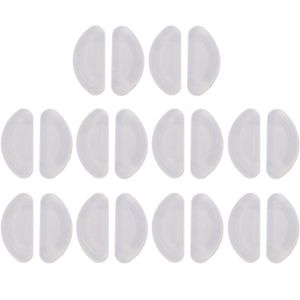 10 Pairs Adhesive Eye Glazen Neus Pads D Vorm Stok Op Anti-Slip Zachte Siliconen Lijm Neus Pads Bril neus Pad Kit