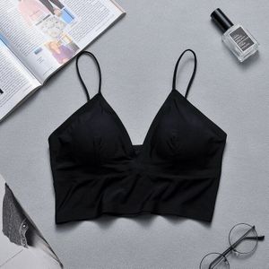 Athvotar Vrouwen Naadloze Crop Top Effen Kleur Ijs Zijde Tube Top Verpakt Draadloze Mode Verstelbare Zomer Backless Ondergoed Top