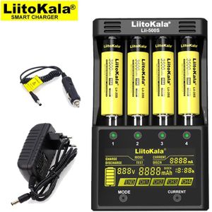 Liitokala Lii-500S Lii-S6 Lcd Batterij Oplader 18650 Oplader Voor 3.7V 18650 26650 18350 32650 Aa Nimh Lithium-Batterij lader