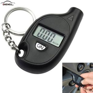 1 stks Mini Digitale Bandenspanning Alarm Barometer Sleutelhanger Draagbare Mini LCD Digitale Band band Luchtdrukmeter Tester