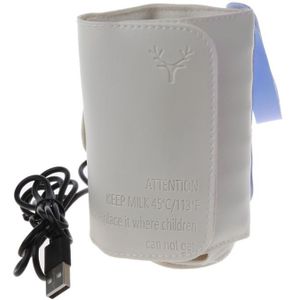 Usb Opladen Baby Fles Verwarmd Cover Pasgeboren Baby Fles Voeden Geïsoleerde Zak Draagbare Zuigeling Melk Voeden Warmer