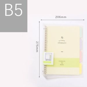 A5 B5 Macaron Kleur Kleine Verse losbladige Notebook Korea Eenvoudige Afneembare Refill Student Note book Leuke Schoolbenodigdheden
