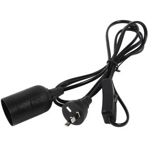 Zwart Wit E27 Verlichting Socket Armatuur Verlichting Socket Plafondlamp Adapter Kabel Lamp Hanger Met Schakelaar Au Plug 220V