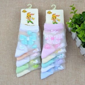 6Pairs Kinderen Kids Baby Meisje Mesh Bloemen Elastische Kant Bloemen Sokken Zomer Meisjes Mooie Vlinder Kristal zijden Sokken 3 om 8 Y