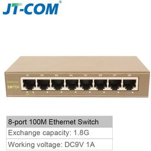 5-Port Gigabit Switch 10/100/1000Mbps 8-Port Fast Ethernet Network Switch Plug En spelen Lan Hub/ Full Of Half Duplex Uitwisseling