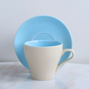 Nordic Stijl Vorst Zuiverheid Keramische Latte Koffie Mok Schotel Sets Kleine Espresso Cappuccino Cup Cafe Xicara Theekopje Tasse Tazas Copo