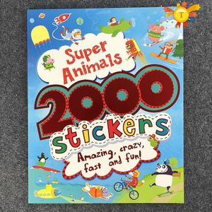 2000 Stickers Engels Activiteit Boek Voor Kinderen/Dier/Prinses/Boerderij/Alien/Halloween Stickers Voor Jongens en Meisjes Speelgoed