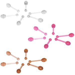 30pcs Portable Plastic Lip Applicators Lip Balm Sticks Applicators Lip Mask Spoons for Salon