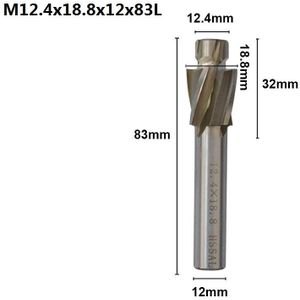 Xcan 1Pc 4 Fluit Hss Verzinkboor End Mill M3.2-M16.5 Pilot Steken Tool Frees Voor Hout/Metalen Boren verzinkboor Molen