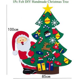 Luanqi Kerstboom Vilt Decoraties Voor Huis Kerstman Diy Vilt Xmas Boom Ornamenten Natale Noel Jaar natal