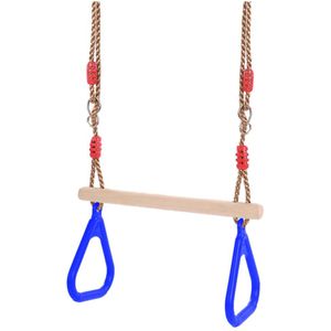 Kinderen Houten Trapeze Swing Met Ringen Voor Indoor Outdoor Fun