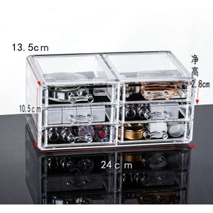 Combineerbare Transparante Make-Up Organizer Opbergdoos Acryl Make Up Organizer Cosmetische Organizer Make Storage Lades Organiseren