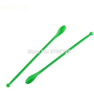 20Cm Plastic Dubbele Hoofd Geneeskunde Lepel Onderwijs Instrument Chemische Geneeskunde Lepel Verlenging Geneeskunde Lepel Size Hoofd