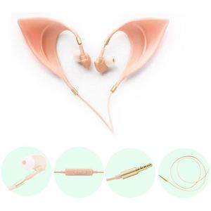 Elf Oordopjes Oortelefoon In-Ear Hoofdtelefoon Handsfree Headset Met Microfoon Voor Huawei Xiaomi Samsung Elf Oren Voor kinderen