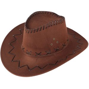 Unisex Volwassen West Cowboyhoed Mongoolse Hoed Grasland Zonnescherm Cap hoeden voor man en vrouwen zomer hoed Zon hoed