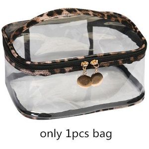 Dames Luipaard Pvc Cosmetische Tas Reizen Waterdichte Makeup Toilettas Storage Case Lipsticks Houder Organizer Accessoires