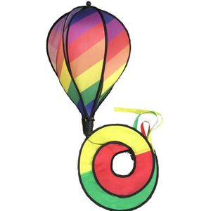 Regenboog Streep Windzak Air Ballon Wind Spinner Outdoor Tuin Yard Decor