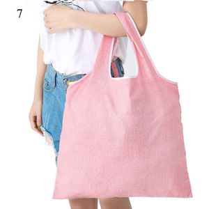 Polyester Opvouwbare Tas Opslag Boodschappentassen Winkelen Ananas Eco Bag Shopping Pouch Herbruikbare Handig Snap Zakken Flamingo