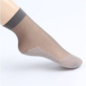 Mode Zijden Sokken Zomer Vrouwen Zachte Casual Antislip Katoen Onderkant Mode Transparante Dames Dunne Zijden Sokken