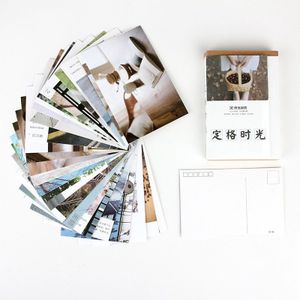 30 stks/set Creatieve Freeze Tijd Postkaart/Wenskaart/Boodschap Kaart/Verjaardag Brief Envelop Card Twee maten