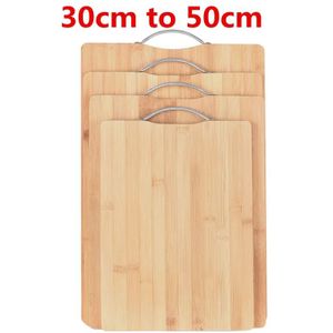 Houten Hakblokken Tool Bamboe Rechthoek Hangable Snijplank Duurzaam Non Slip Snijplank Houten Keuken Snijplank