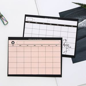 1Pc 30 Vel Creatieve Eenvoudige Wekelijkse Planner Flamingo Boek Desktop Schema Maand Plan Scheur De Notebook Efficiëntie Samenvatting