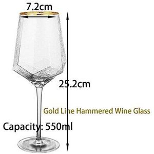 Creatieve Glas Wijn Glazen Huis Gehamerd Beker Rode Wijn Glas Diamant Champagne Glas Wijn Bril