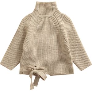 Citgeett Herfst Kids Peuter Meisjes Coltrui Truien Leuke Lange Mouwen Effen Kleur Gebreide Truien Tops Kleding