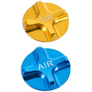 2 Stuks Bike Air Gas Shcrader Amerikaanse Ventieldopjes Bike Schorsing Fiets Voorvork Onderdelen Voor Mtb Racefiets-blue & Gold