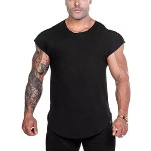 Mode Ademende Mannen Korte Mouw T-shirts Strakke Running Fitness Shirt Slim Fit Sneldrogende Shirts Tee Tops