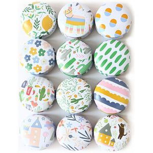 1 Pcs Draagbare Metalen Ronde Pillendoosje Mini Tin Box Tablet Box Geneeskunde Tablet Capsule Box Container Reizen Drug Houder