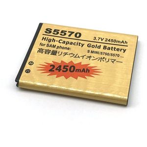EB494353VU S5570 Gouden Batterij Voor Samsung Galaxy S Mini S5330 S5232 C6712 S5750 I559 GT-S5570 Telefoon