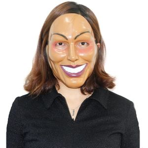 X-Merry Speelgoed Halloween Purge Mask Evil Grijns Scary Masker Plastic Cool Kostuum Festival Partijen Raves Unisex