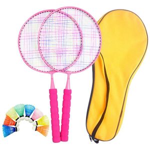 Kinderen Beginners Trainer Oefening Badminton Racket Nylon Bal Set Outdoor Ouder-Kind Sport Educatief Spel Speelgoed