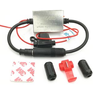 Fm Signaal Versterker Anti-Interferentie Metalen Auto Antenne Radio Universele Auto Fm Booster Amp 88-108 Mhz 12V(6.8)