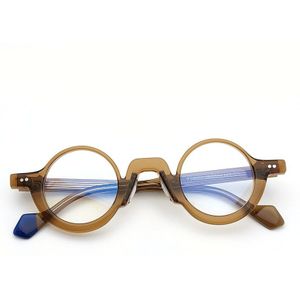 2022 Acetaat Bril Ronde Frame Retro Brillen Klassieke Vintage Brand Brillen Oculos De Grau
