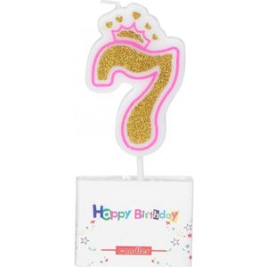 0-8 Jaar Verjaardag Kaars Meisjes Kids Verjaardag Nummers Kaars Party Crown Rookvrije Cake Kaarsen Voor voor Cake Feestartikelen