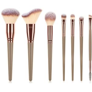 Loybj 5/7Pcs Make-Up Kwasten Beauty Tool Set Cosmetische Powder Foundation Blush Contour Oogschaduw Wenkbrauw Wimpers Make up Borstel
