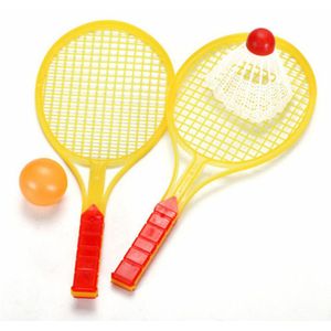 1 Set Kind Dual Badminton Tennisracket Babybed Speelgoed Educatief Speelgoed Kids Tafeltennis Sport Ouder-kind sport