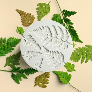 Sugarcraft Leaf Silicone Mold Mimosa Fondant Mallen DIY Cake Decorating Gereedschap Candy Hars Klei Chocolade Gumpaste Mallen