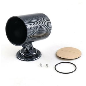Auto Gemodificeerde Koolstofvezel Instrument Frame 52Mm Universele Enkele Gat Instrument Cover Auto Instrument Cup